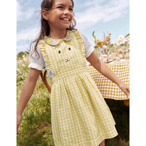 Boden bunny pinnie dress